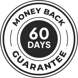 60-day money-back guarantee badge