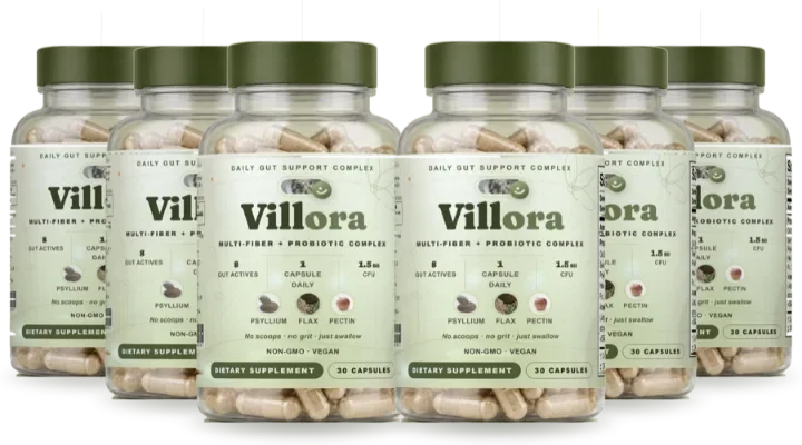 Six bottles of Villora capsules